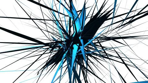 3D lines in space Abstract Artwork Illustration Stock Illustration