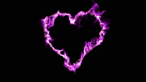 3d lines, strings, dots and waves particles glowing for Valentine's day. Stock Footage 229982863