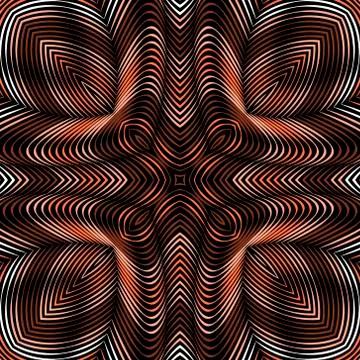 3d lines vector colorful seamless pattern. Modern ornamental surface backgrou Stock Illustration