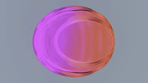3D liquid ball with moving waves on surface. Design. Colorful ball vibrates on Stock Illustration