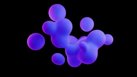 3d liquid blobs Stockbeeldmateriaal 303352489
