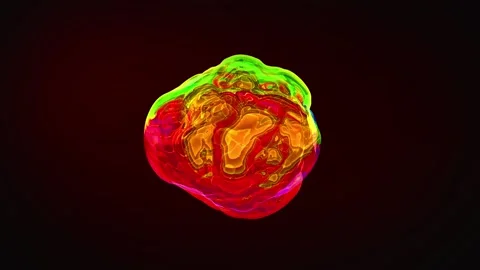 3D Liquid Magic Sphere Stock Footage 202086375