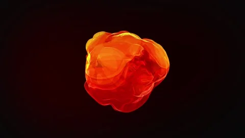 3D Liquid Magic Sphere Stock Footage 202086379