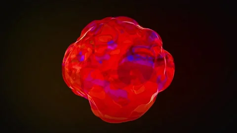 3D Liquid Magic Sphere Stock Footage 202086385