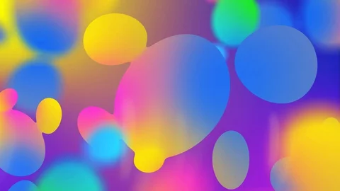 3D liquid multi-colored objects randomly change shape and merge together Vídeos de archivo 129174071