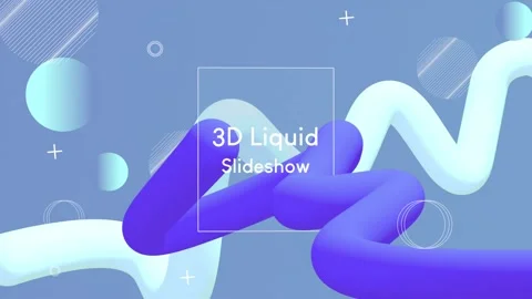 3D Liquid Slideshow for After Effects Stock After Effects