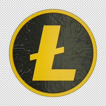3D Litecoin Stock Illustration