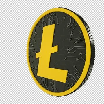 3D Litecoin Stock Photos