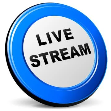 3d live stream icon Stock Illustration