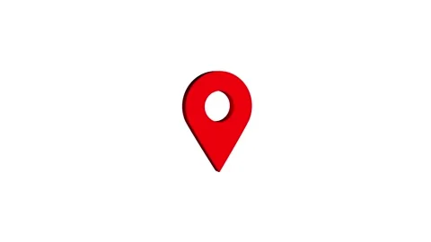 3D location icon on white background. Stockbeeldmateriaal 297951657