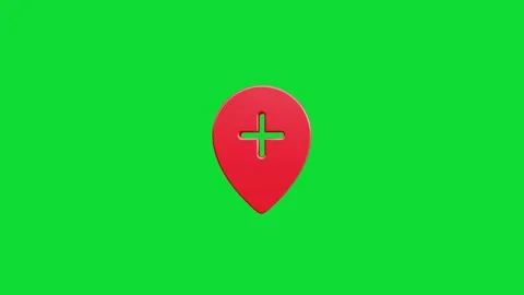 3D Location map pin pointer on GPS Map tracker animation, Video stock 336950500