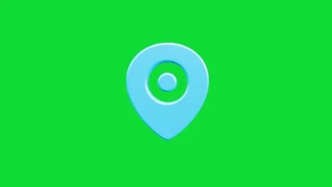 3D Location map pin pointer on GPS Map tracker animation, 库存影片 336950503