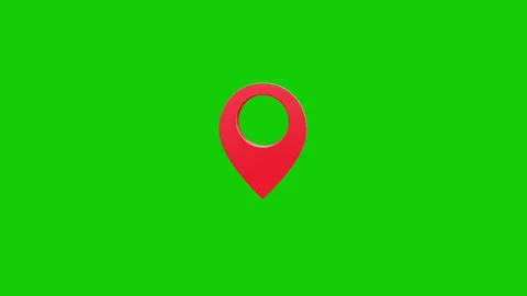 3D Location map pin pointer on GPS Map tracker animation, Vidéo 336950539