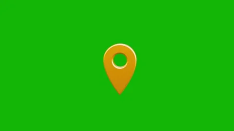 3D Location map pin pointer on GPS Map tracker animation, 库存影片 336950541