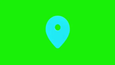3D Location map pin pointer on GPS Map tracker animation, 库存影片 336950564