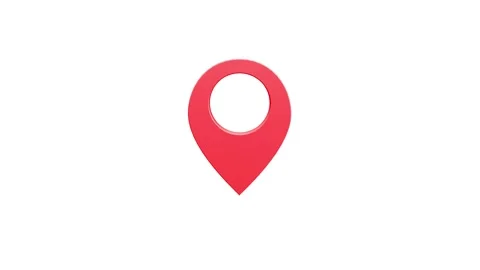 3D Location map pin pointer on GPS Map tracker animation, Video stock 336950604