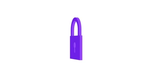 3D lock icon, security concept Stock-Footage 259527515