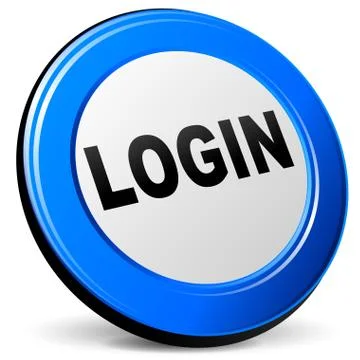3d login icon Stock Illustration