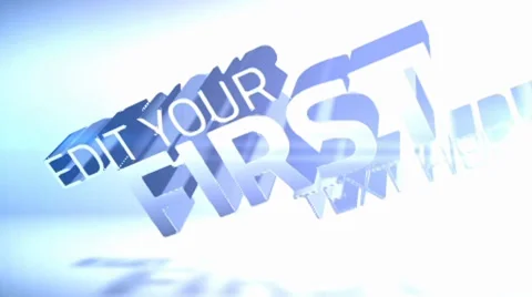 3d Logo and Text Reveal After Effects stock