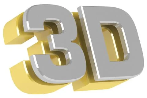 3D logo Stock Illustration