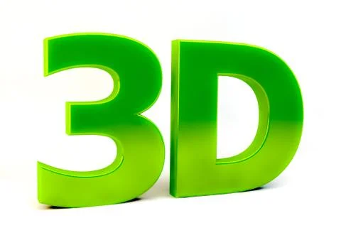 3D logo isolated on white background.  3d word Stock Illustration