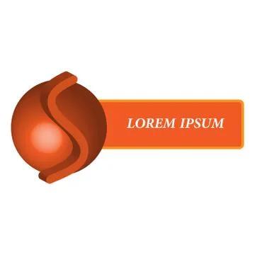 3d logo isolated on white background Stock Illustration