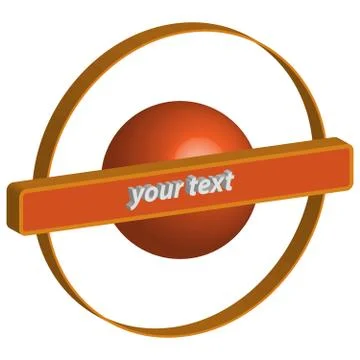 3D logo isolated on white background Stock Illustration