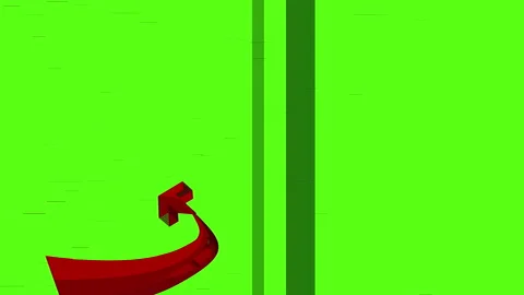 3D logo letter V with cool elegant animation Stock Footage 292678614