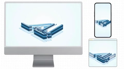 3D Logo Outro 스톡 After Effects