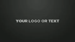 3D Logo Template (Clean Dark) Stock After Effects
