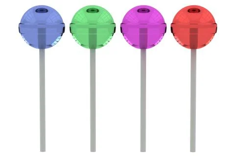 3d lollypops Stock Illustration