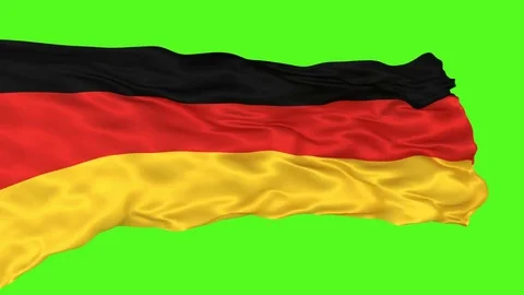 3D loop-able animation of the Federal Republic of Germany national flag Видео 80273135