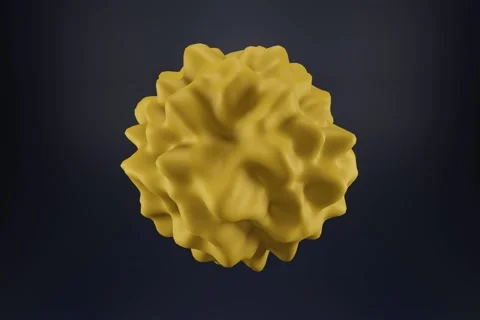 3d loop animation of abstract shape Stock Footage 147069399