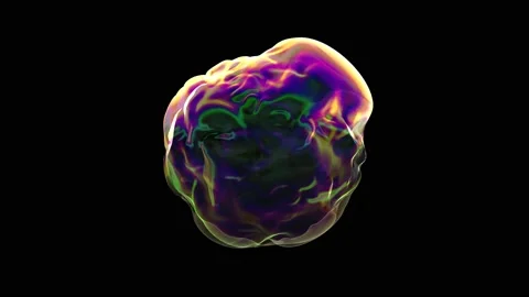 3D loop animation of colored bubbles. Stock Footage 138901580