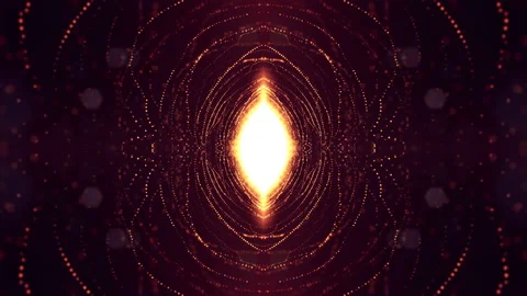 3d loop animation as digital science fiction background of glowing particles Stock Footage 90206900