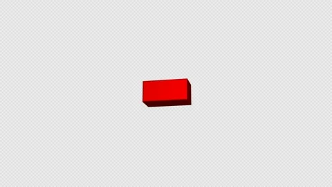 3d loop animation of the rotation of the red mathematical minus sign Stock Footage 155861044