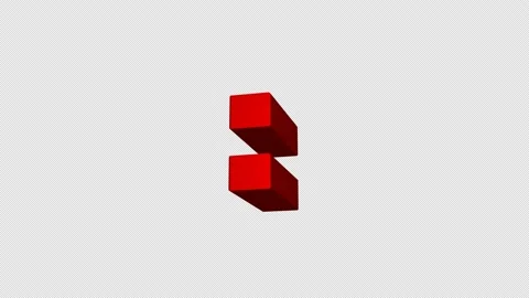 3d loop animation of the rotation of the red mathematical equals Stock Footage 155901988