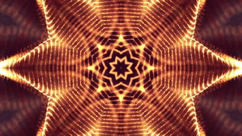 3d loop animation for science fiction background of glowing particles with depth Video stock 88451832