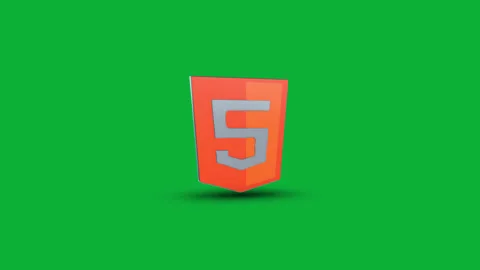 3D Loop Animation Techniques for Advanced for Online Learning HTML Crash Course Stockbeeldmateriaal 260953645