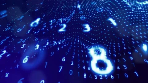 3d loop background, concept of digital data processing, calculation and Stock Footage 165952267