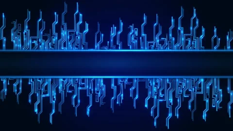 3D Loop Futuristic motherboard circuit graphic animation background Stock Footage 176951978