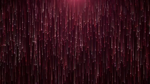3D Loop lines stripes with particles falling down. Futuristic animation for Stock Footage 261553010