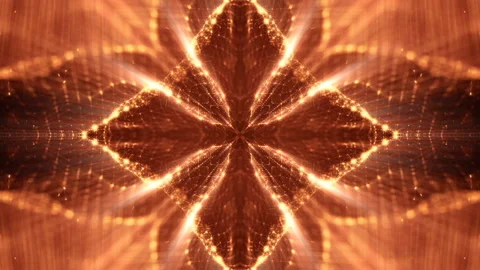 3d loop particles animation with depth of field, bokeh and light rays for Video stock 87695022