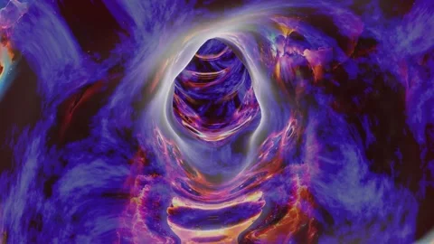 3D loop through a bizarre world. Stock Footage 319872968