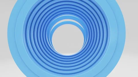 3D Loopable Blue Circles Background Stock Footage 245311922