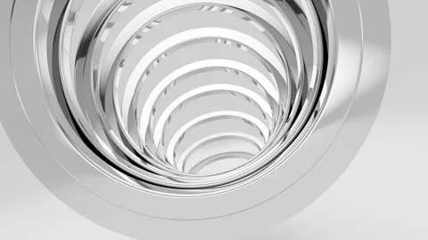 3D Loopable Chromatic Circles Background Stock Footage 245308468