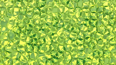 3d Looped abstract background consisting of precious crystals, iridescent in the Stock Footage 115855891