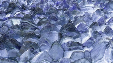 3d Looped abstract background consisting of precious or ice crystals, iridescent Stock Footage 118810835