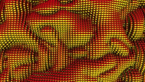 3d Looped abstract beads background. Wavy surface with ripples and bubbles.Trend Stock Footage 116568371