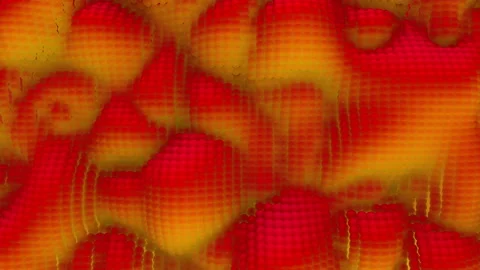3d Looped abstract caviar background. Wavy surface with ripples and bubbles. Tre Stock Footage 116500057